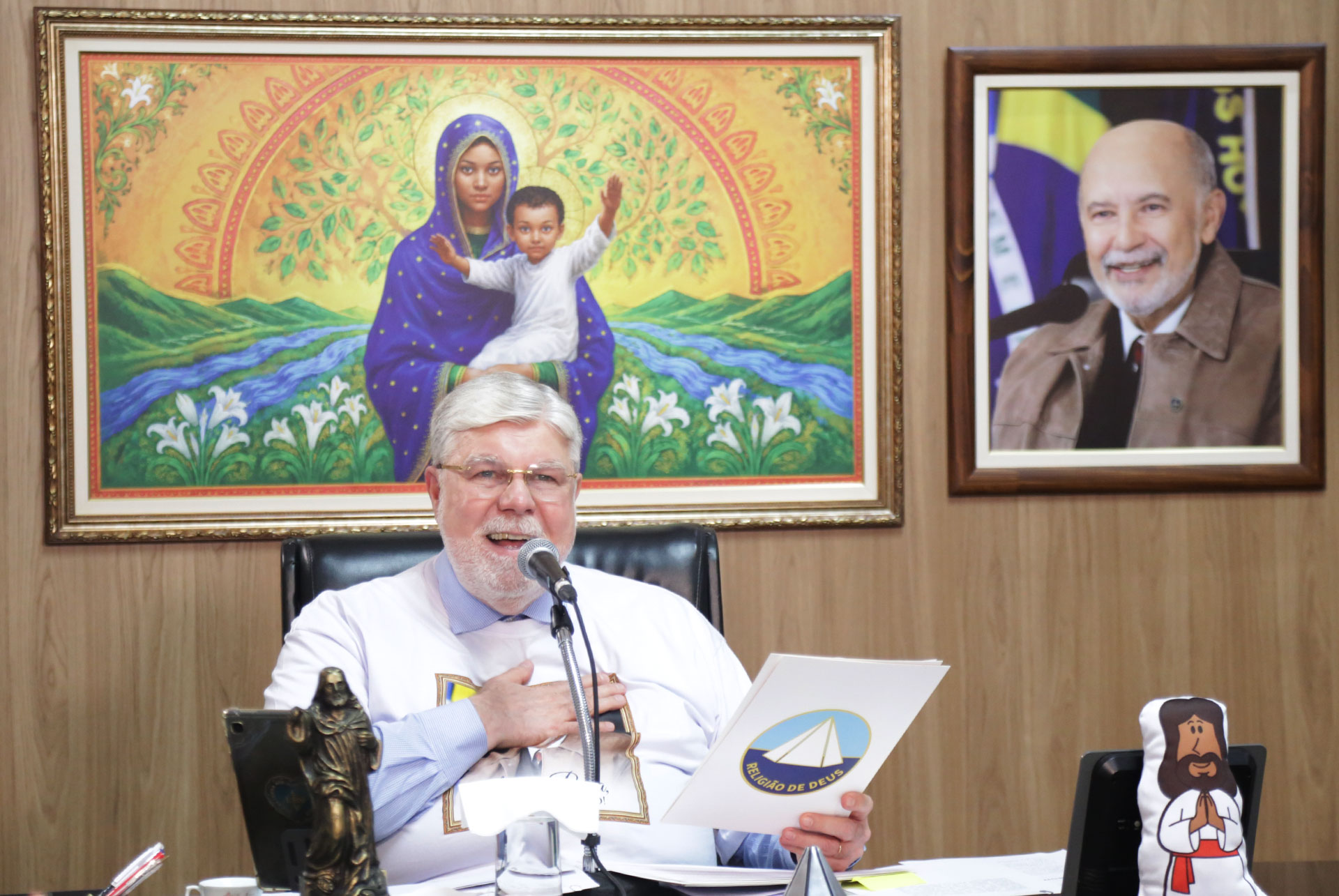 Irmão Francisco Periotto, Presidente da Religião de Deus, do Cristo e do Espírito Santo.