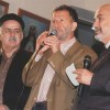Da esquerda para direita: o jornalista Luiz Carlos Lourenço, o radialista Hilton Abi-Rihan e o presidente da LBV, Paiva Netto.