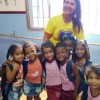 Mesquita, RJ: Ângela Veronica, articuladora do programa de Assessoramento da LBV no RJ, durante a entrega dos Kits Pedagógicos às crianças atendidas pelo Instituto Mundo Novo, em Mesquita, por meio do projeto Mundo Encantado para Crianças. As turmas do pré 1 e pré 1, de 2 a 5 anos foram presenteadas com o kit \o/