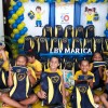 Maricá, RJ: As crianças e adolescentes atendidos pela LBV receberam os kits de materiais pedagógicos e escolares arrecadados por meio da campanha Criança Nota 10 - Proteger a infância é acreditar no futuro!