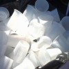 As there is no specific waste collection to sort plastic cups, they end up being thrown into ordinary landfills and this also poses a risk. Research has shown that when heated they release styrene and if ingested may contribute to the development of cancers. Use glasses, mugs, or other recipients when drinking beverages.