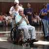 Brasília/DF - Peregrinos elevam seus pensamentos e sentimentos ao coração de Jesus durante a peregrinação na Nave do TBV