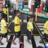 MACEIÓ/BRAZIL — Teachers and children from the LBV participating in a traffic safety workshop. Among the topics addressed were the crosswalk and traffic signs. During the activity those assisted by the Organization prepared materials regarding the topics.