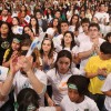 SÃO PAULO, SP — Ideal de Fraternidade Ecumênica une gerações: Militantes Legionários felizes nesta grande festa de elevação espiritual que é o fórum dos jovens de todas as idades.
