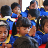 LA PAZ/BOLIVIA — Before the meals, the children assisted by the LBV pray in a gesture of gratitude and to strengthen the Spirit.