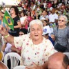 Peregrinos de todas as idades presentes e entusiasmados com os 30 anos do TBV.
