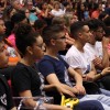 Público atento ao Encontro Jovem de Boa Vontade, no Plenário José de Paiva Netto.
