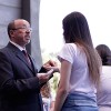 Rosiel dos Santos, Ministro Pregador da Religião Divina, de Curitiba/PR: “Enquanto nós estamos aqui acompanhando este momento sublime em que os jovens passam pela Unção no Cristo de Deus, certamente um filme passa em nossa memória espiritual. Ao assisti-los recebendo essas Bênçãos Divinas, sabemos que muitas responsabilidades eles terão pela frente, indo ao encontro de suas destinações. Mas ao mesmo tempo, a gente imagina a Proteção que eles receberão, porque assim também nós recebemos em nossa vida, porque passamos por tudo isso. Fomos e somos jovens, mas que pelo espírito de responsabilidade e pela perseverança, hoje nós podemos dizer: sejam muito abençoados em suas missões”.
