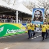 Foz do Iguaçu, PR — O público presente se emocionou e aplaudiu a presença da Legião da Boa Vontade que levou a majestosa estampa de Jesus, o Cristo Ecumênico, O Divino Estadista.