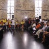 O Coral Ecumênico e o Grupo de Instrumentistas Infantojuvenis Boa Vontade, formado por alunos do Instituto de Educação José de Paiva Netto, se apresentaram na abertura da palestra de Graça Machel. O repertório dos estudantes tem canções que enaltecem a Paz.