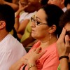 SÃO PAULO, SP — Participantes do Fórum elevam o pensamento a Deus durante Momento Ecumênico de Oração, comandado por Paiva Netto.
