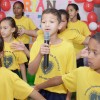 INHUMAS, GO — Na abertura do evento, que entregou os kits escolares, as crianças atendidas pela LBV realizaram uma apresentação cultural.
