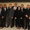 Buenos Aires, Argentina — Da esq. para a dir.: Maciel Ferreira, representante da LBV do Uruguai; Catarina Lavareda e Ângelo Silva, representantes da LBV do Paraguai; Antônio Paulo, superintendente socioassistencial da LBV do Brasil; Alziro de Paiva, representando o diretor-presidente da Instituição, José de Paiva Netto; Luci e Edson Teixeira, representantes da LBV da Argentina; Moisés Franchi, representante da LBV da Bolívia; e José Augusto, da LBV do Uruguai.