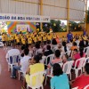 Ipatinga, MG — A entrega dos kits contou números musicais interpretados por meninas e meninos que integram o programa Criança: Futuro no Presente!.
