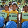 Belo Horizonte, MG — A sutentabilidade como forma de conscientização foi levada pelos atendidos da LBV. Frases, faixas e materiais reciclados fizeram parte do cenário do desfile.