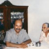 Visita cordial do dirigente da LBV à querida amiga, que carinhosamente Paiva Netto chama de Mãe Canô, em Santo Amaro da Purificação/BA, no ano de 1988
