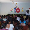 Dourados, MS - Vista parcial do público presente na cerimônia de entrega dos kits pedagógicos da campanha Criança Nota 10 — Proteger a infância é acreditar no futuro.