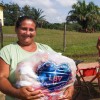 Ananindeua, PA — A importância de receber a cesta de alimentos é expressa no sorriso de cada pessoa beneficiada pela campanha.