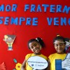 RECIFE, PE — As gêmeas Ana Beatriz e Ana Carolina da Silva, 6, com orgulho e muita disposição participaram da abertura do 13° Fórum dos Soldadinhos de Deus, da LBV.
