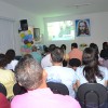 Vitória, ES — Com atenção, a garotada e as famílias presentes na Igreja Ecumênica da Religião do Amor Fraterno acompanham as palavras do Irmão Paiva Netto.

