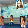 RECIFE, PE — Entusiamo durante apresentação cultural dos Soldadinhos de Deus, no 13° Fórum. Na apresentação estão Williane Silva, 9 anos, Diana Souza, 9 anos, Natalha Nascimento, 9 anos, e Denison Silva, 11 anos.
