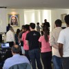 PORTO ALEGRE, RS — Participando da Cerimônia de Iniciação Espiritual, os Jovens Legionários recebem a Unção Ecumênica, selando o compromisso em contribuir com os Ideais Sagrados da Religião de Deus, do Cristo e do Espírito Santo.
