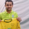 Atacante titular da nossa Seleção, Fred apoia a campanha Fiz um gol pela infância brasileira!.
