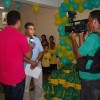 Maceió, AL — O evento foi noticiado pela mídia local, a exemplo do SBT. Na foto, o repórter Wescley Costa entrevista o representante da LBV no município, Genivaldo Santos de Jesus.