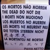 Logo na entrada, está a seguinte inscrição em hieróglifos: “Os mortos não morrem” — máxima de Paiva Netto, que fez constar também em português, inglês, italiano, espanhol, francês, alemão, chinês, esperanto e japonês — em exaltação à Vida Eterna, como acreditavam os egípcios.