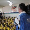 Anápolis, GO — A TV Anhanguera, filiada da Rede Globo em Goiás, fez a cobertura da ação da LBV em prol da educação na cidade anapolina.