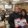 NUEVA YORK, EUA: Amanda Vieira (Der.), de la LBV, entrega la revista BUENA VOLUNTAD Mujer a la Directora de la ONG The Hunger Project en México, Lorena Vázquez Ordaz.