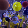 Curitiba/PR - Dentro da abertura do 20º Fórum Internacional dos Soldadinhos de Deus, da LBV, os alunos do Centro de Educação Infanitl José de Paiva Netto puderam visitar um planetário, preprado pelas próprias professoras, para conhecer um pouco mais sobre o Sistema Solar.