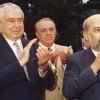 O saudoso dr. João Jorge Saad (E), fundador da Rede Bandeirantes, e o veterano jornalista Gilberto Amaral foram recebidos por Paiva Netto durante visita à escola da LBV na capital paulista (foto ao lado).
