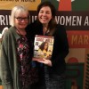 Susan O’Malley, speaker at the Conference and Chair of the NGO Committee on the Status of Women, receives the GOOD WILL Women magazine (in English) from Adriana Parmegiani, LGW’s representative to the UN. (Photo: LGW)