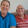 Aos 93 anos de idade, a alegria e vitalidade do Cristão do Novo Mandamento de Jesus, Irmão Ladislau Pipino, que recebe em seu lar a visita fraterna da Religião de Deus, do Cristo e do Espírito Santo.