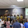 São José dos Campos, SP — As crianças apresentaram Músicas Legionárias durante a abertura do 17º Fórum Internacional dos Soldadinhos de Deus, da LBV.
