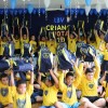 Piracicaba/SP — Neste ano, mais de 22 mil kits chegarão às mãos de estudantes das escolas da LBV, meninas e meninos atendidos pelos Centros Comunitários da Instituição e de atendidos por organizações parceiras delas.