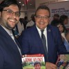 Sócrates Famellos, Viceministro de Medio Ambiente y Energía de Grecia, recibió del representante de la LBV en la ONU, Danilo Parmegiani, la revista BUENA VOLUNTAD Desarrollo Sostenible 2018.