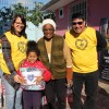 Porto Alegre, RS — Famílias atendidas na Instituição de Educação Infantil Pé de Moleque, parceira da Legião da Boa Vontade, também receberam doações de cobertores arrecadados na Campanha Diga Sim!
