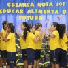 BRASÍLIA, DF — Na abertura do evento, que entregou os kits escolares, as crianças atendidas pela LBV realizaram uma apresentação cultural.