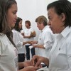DUQUE DE CAXIAS, RJ — Participando da Cerimônia de Iniciação Espiritual, os Jovens Legionários recebem a Unção Ecumênica, selando o compromisso em contribuir com os Ideais Sagrados da Religião de Deus, do Cristo e do Espírito Santo.
