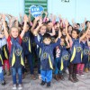 Palmital, PR – Alunos da Escola do Campo Coelho Neto, na região rural Arroio Moreira, recebem kits pedagógicos da Campanha da LBV.