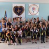 Imarui/SC: Alegria dos estudantes e corpo docente da escola Municipal José Tomás Ribeiro, localizada na comunidade rural Cangueri de Fora.