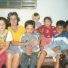 Minha bisavó Hilda Ferreira Pimenta, de Ituiutaba/MG, foi a primeira da família a ingressar nas atividades da LBV. Na foto, 3 gerações depois, os bisnetos (da direita para a esquerda), Joaquim, Vanessa, Lucas, Fernando, Emilly, Jefferson e eu. (Jesiel Jr.)
