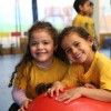 Alumnas del Jardín de Infantes y Preescolar José de Paiva Netto en Asunción