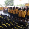 Brasília - DF - Crianças e adolescentes que participam dos programas socioeducacionais da LBV na capital federal receberam, nesta última quarta-feira (14/03), os kits de material pedagógico da campanha Criança Nota 10 — Proteger a infância é acreditar no futuro.