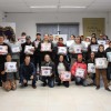 Itajai/SC: As famílias se reuniram no Instituto Poly, onde aconteceu a entrega dos cobertores da LBV.