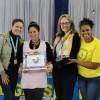 São José/SC: Também participaram da entrega dos cobertores as diretoras do Colégio Marista, que cederam gratuitamente o espaço para o evento.