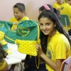 Anápolis, GO — Milena participa do programa Criança: Futuro no Presente!, da LBV, e foi beneficiada com o kit de materiais pedagógicos da campanha Criança Nota 10!. 