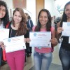 Graduandas de Biomedicina pela Universidade Paulista, de Brasília/DF, participaram do painel temático. Ao final do evento, elas receberam o Certificado de Participação.
